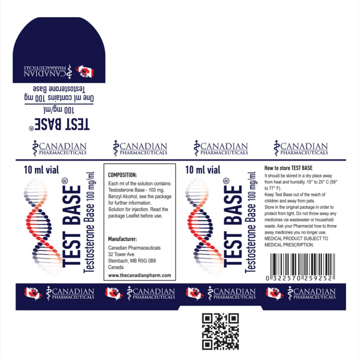 TEST BASE® 100 mg/ml solution for injection